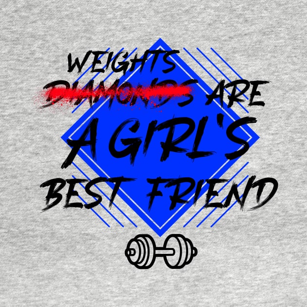 Workout Motivation | Weights are a girls best friend by GymLife.MyLife